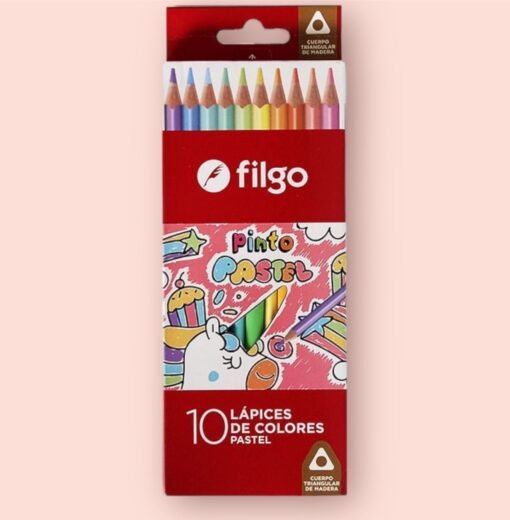 Lapices Filgo x10 - Colores Pastelesƒ