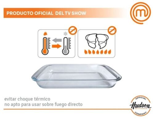 Asadera de Vidrio Rect 34cm  - Hudson - Imagen 3