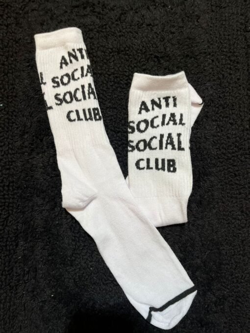 Medias 3/4 - Anti Social (Blanca)