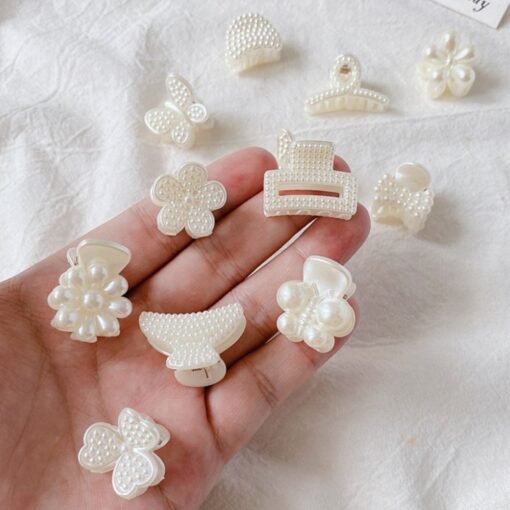 Broches x5 con perlas