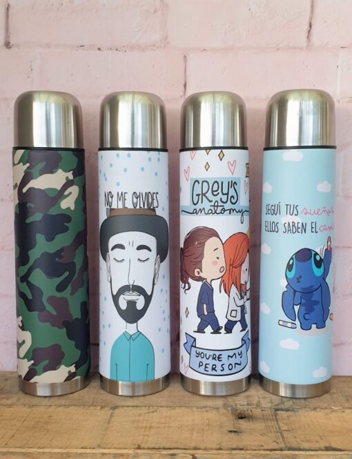 Termos acero 1lt con diseños