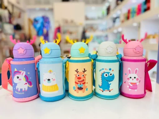 Termo Animalitos Doble Pico + Funda