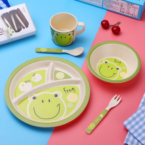 Set de Vajilla Infantil - FROG 5 Piezas