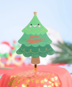 Topper Plastico Navideño Arbolito