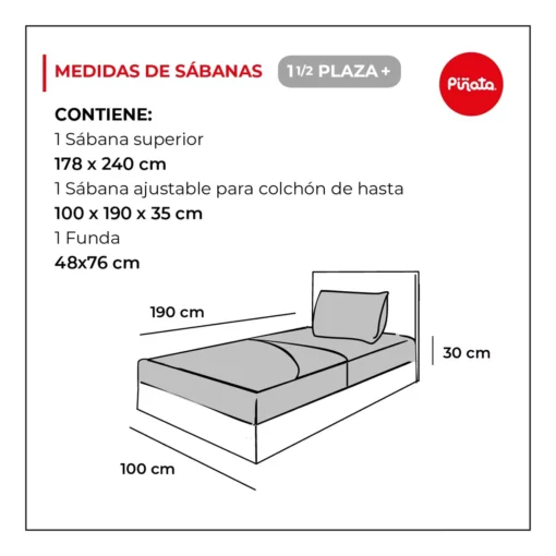Juego de Sabanas 1 plaza- Mickey Classic - Piñata - Imagen 6