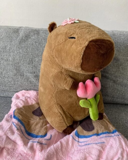 Peluche Capybara con manta y accesorios - Imagen 20