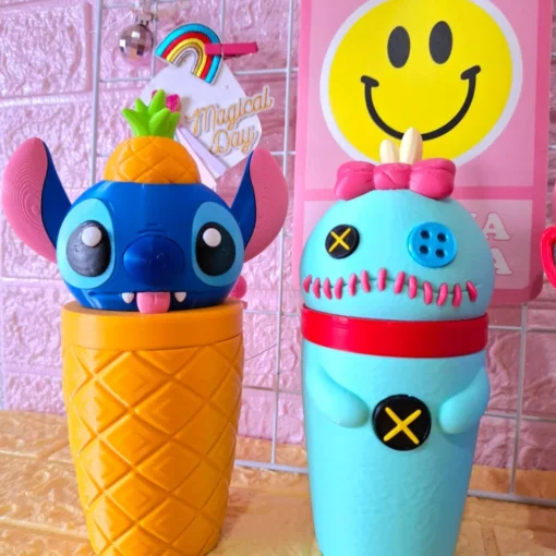 Vaso 3D Stitch - Scrump (Verde)