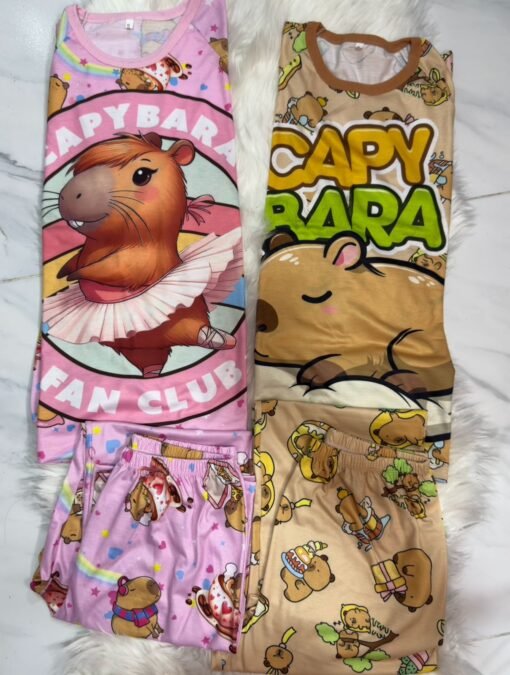Pijama Adulto - Capybara Beige
