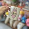 Taza Recta Ceramica Labubu